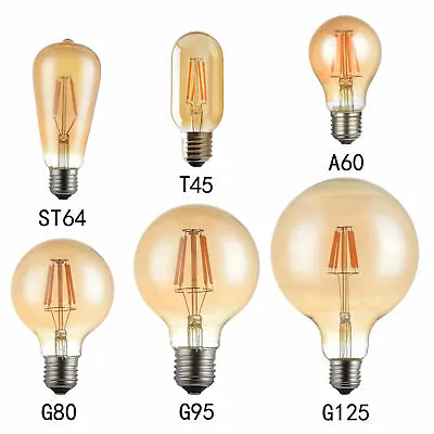 £6.99 • Buy E27 B22 Vintage Antique Style LED Light Bulbs Edison Industrial Retro Lamps