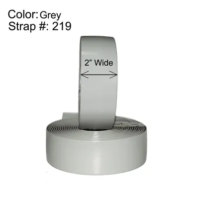 Vinyl Chair Strapping For Patio Furniture Repair 20' - 2  Grey Matte #219 • $25.95