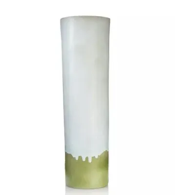 L'Objet Cenote White + Green Cylindrical 19  Vase - NIB • $101.40