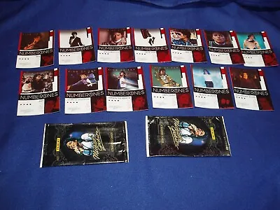 Michael Jackson Set Of Platinum Panini 13 Number Ones Card Set & 2 Wraps • $5.25