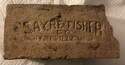 Antique Vintage Reclaimed Brick Sayre & Fisher Brick Company Sayreville NJ • $49.95