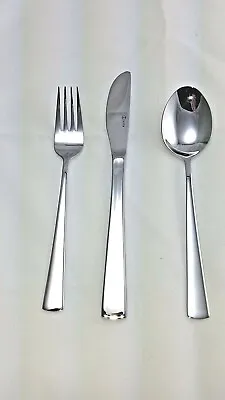 SOLA KORFU Single Place 3 Pc 18/10 SS Flatware Set NEW Open Box • $19