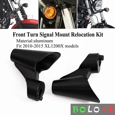 Motorcycle Front Turn Signal Mount Relocation Kit For Harley Forty Eight XL1200X • $17.02