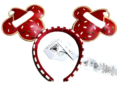 Disney Parks Minnie Ears Christmas Mickey Head Cookies W/ Sprinkles Red White • $15