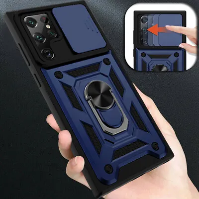 $7.95 • Buy For Samsung Galaxy S22 Ultra Plus Case Shockproof Camera Slide Ring Stand Cover