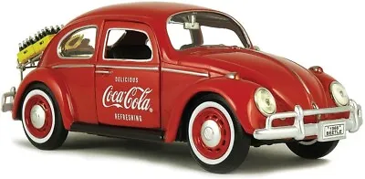 1966 Volkswagen Beetle With Rear Luggage Rack Red Two Cases  Coca-Cola  #424067 • $34.99