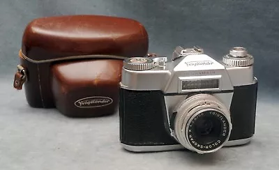 Voigtlander Bessamatic (film) W/50mm F/2.8 Color-skopar X Lens Working Shutter? • $69.99