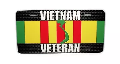 Vietnam Veteran Ribbon Metal Car License Plate.vietnam War Veteran License Plate • $14.95