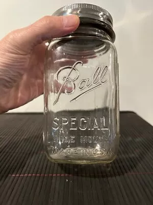 Vintage 1940s Ball Special Wide Mouth Mason Jar • $8.95