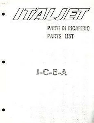 $17.75 • Buy 1970's Italjet Or Indian JC5A 50cc Mini Parts Book COPY