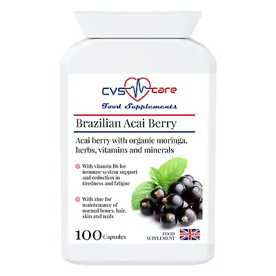 ACAI BERRI - Antioxidant And Immunity - Made In UK - 100 Caps/3month • £17.49