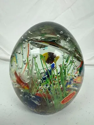 Murano Glass Fish Aquarium Egg 6  • $197.50