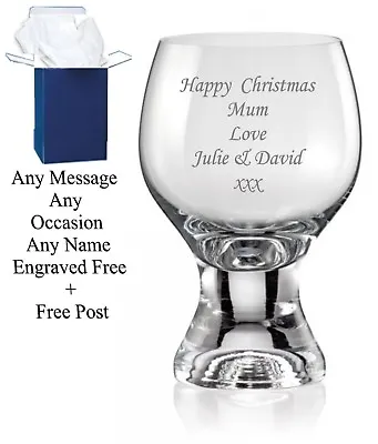 Personalised Engraved Whiskey Glass 50th 60th 65th 70th Birthday Gift Boxed • £10.95