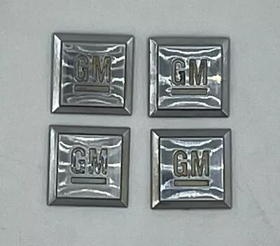 Gm Mark Of Excellence 1 Inch Square Chrome Fender Emblem Part (4 Per Set) Oem • $14.99