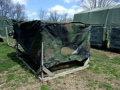 Military Surplus Cargo Cover Vehicle 2 Man Crew Truck Trailer M998 Hmmwv-bad Zip • $210