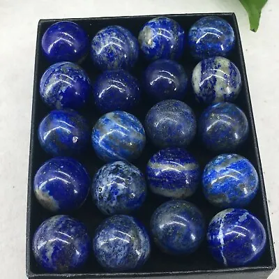 10pc Natural Lapis Lazuli Jasper Quartz Hand Carved Ball Crystal Reiki Healing • $17.91