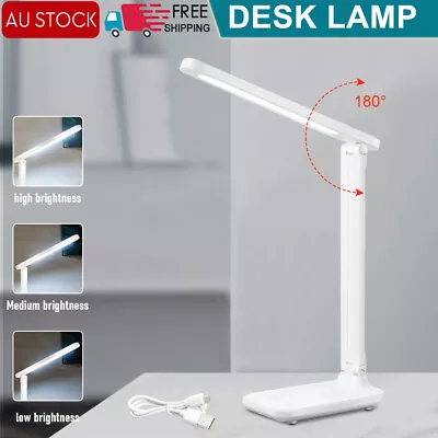 Touch LED Desk Lamp Bedside Study Reading Table Light Dimmable USB Rechargeable • $16.89