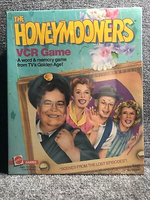 Vintage 1986 The Honeymooners VCR VHS Board Game TV-Show Mattel #1612 Sealed NOS • $21.83