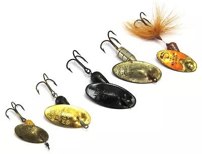 Panther Martin And Vibric Rooster Tail Vintage Spinnerbait Lures Lot Of 5 Read • $16