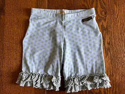 Matilda Jane 12 Shorties Ruffle Shorts Blue Polka Dot Happy & Free Boomerang • $12.95