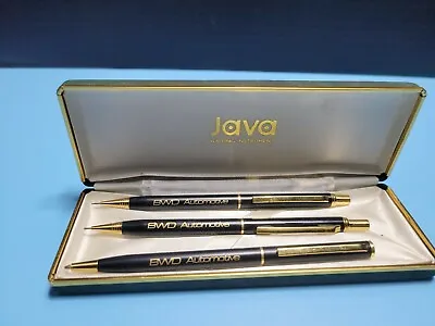 VTG Java Writing Instruments BWD Automotive Advertising Pen Pencil Set W/ Case • $18