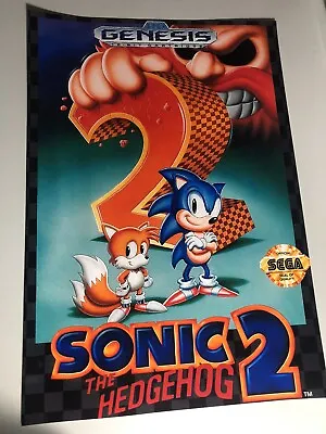$8 • Buy Sonic The Hedgehog 2 Cover Poster, 13 X 19