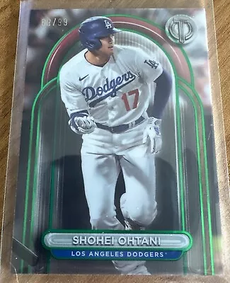 2024 Topps Tribute # 18 /99 Shohei Ohtani LA Dodgers Uni Green • $127.50