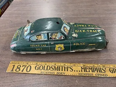 Vintage Metal Dick Tracy Toy Car Well Used Police Tv Show Movie • $24.50