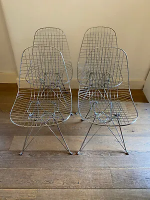 Eames Eiffel Tower Leg Case Study Wire Frame Chairs - In Great Condition. • £1200