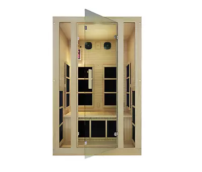 JNH Lifestyles Joyous 2 Person Low EMF Far Infrared Sauna (Open Box) • $1799