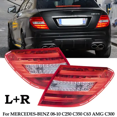 Pair L&R LED Rear Tail Lights For Mercedes-Benz W204 C350 C63 C300 2008-2010 • $150