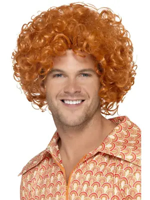 Ginger Afro Wig Mens 1970s Disco Fancy Dress Wig 70s Afro • £15.99