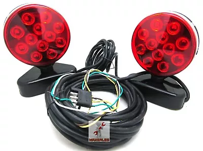 Led Magnetic 12v Trailer Towing Light Kit For Camper Boat Truck Towing • $43.99