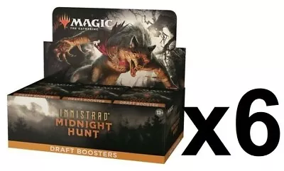 SEALED CASE! 6x Draft Booster Box 36 Ct. Innistrad Midnight Hunt MID MTG • $471