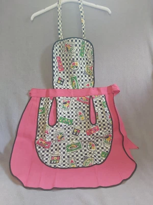 £29.99 • Buy RETRO VINTAGE 50s   APRON / PINNY  American Diner Style 