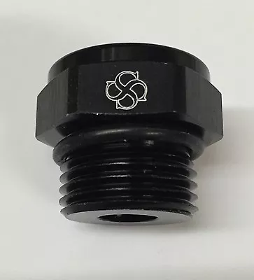 A12 -6AN ORB O Ring Boss Adapter AN Fitting ORB W/ 1/8 NPT On End / Black • $11.11