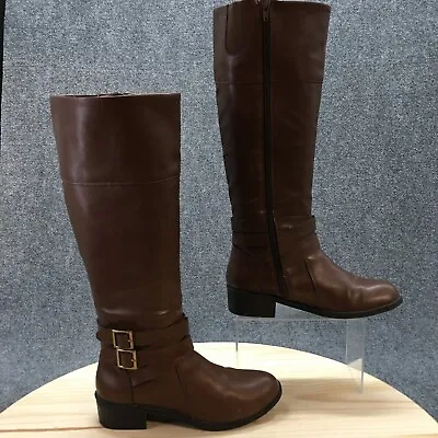 Arizona Jean Co Boots Womens 7 M Denmark Knee High Tall Riding Heels Brown • $30.39