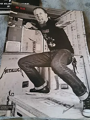 Metallica - Full Page Magazine Poster / Photo - AC/DC Black Ice Full Page Advert • £4