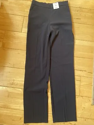 Navy M & S Classic Straight Trousers Size 8 • £12.99