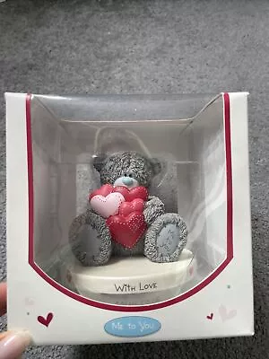 Me To You Bear Figurine Ornament Tatty Teddy Rare Retired With Love Boxed • £0.99