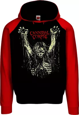 Cannibal Corpse Death Metal Band HOODIES BLACK RED MEN's SIZES • $25.99