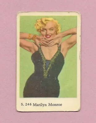 1957 Dutch Gum Card S #246 Marilyn Monroe • $24.99