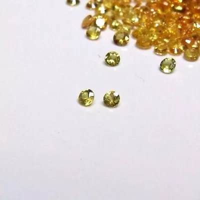  2.6 Mm Yellow Sapphire Gemstones X 2  • $51.75