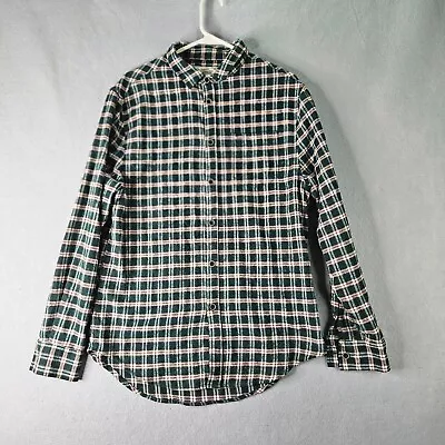 Jachs MFG Flannel Shirt Mens Large Green Plaid Soft Button Up Casual LS • $16.99