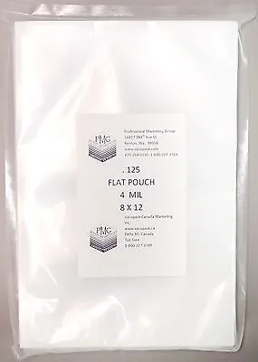 4 Mil 8x12 125ct Commercial Flat Chamber Bags Sous Vide Vacuum Sealer VacMaster • $30.96