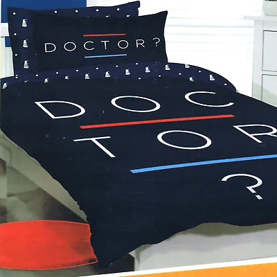 £46.29 • Buy Doctor Dr Who? - Double/US Full Bed Quilt Doona Duvet Cover Set
