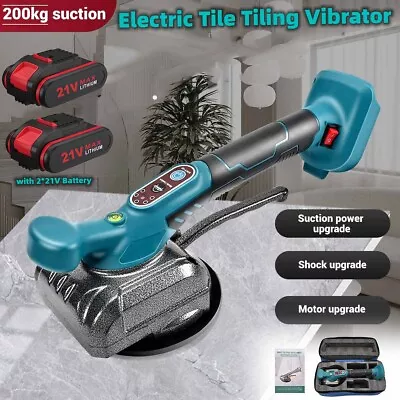 2 Batteries Professional  Tile Vibrator Suction Cup Tiling Laying Machine Tools • £39.99