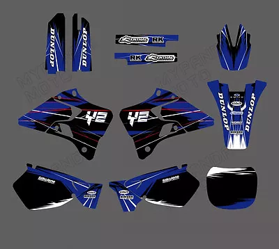 Team Graphics Backgrounds Decals Stickers For Yamaha Yz125 Yz250 1996-2000 2001 • $68.96