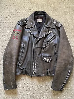 Motley Crue Dr Feelgood 1989-1991 World Tour Leather Jacket Crew Name ”warwick” • $950