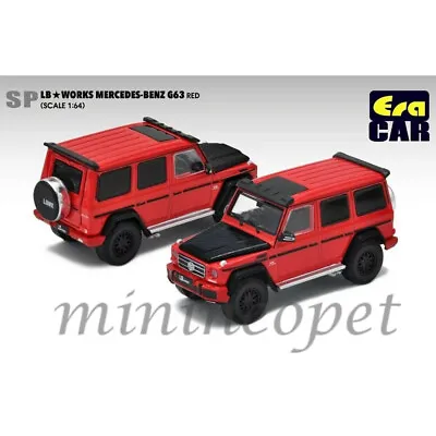 Era Car Mb204x4sp29 Lb Works Liberty Walk Mercedes Benz G 63 Wagon Amg 1/64 Red • $10.73